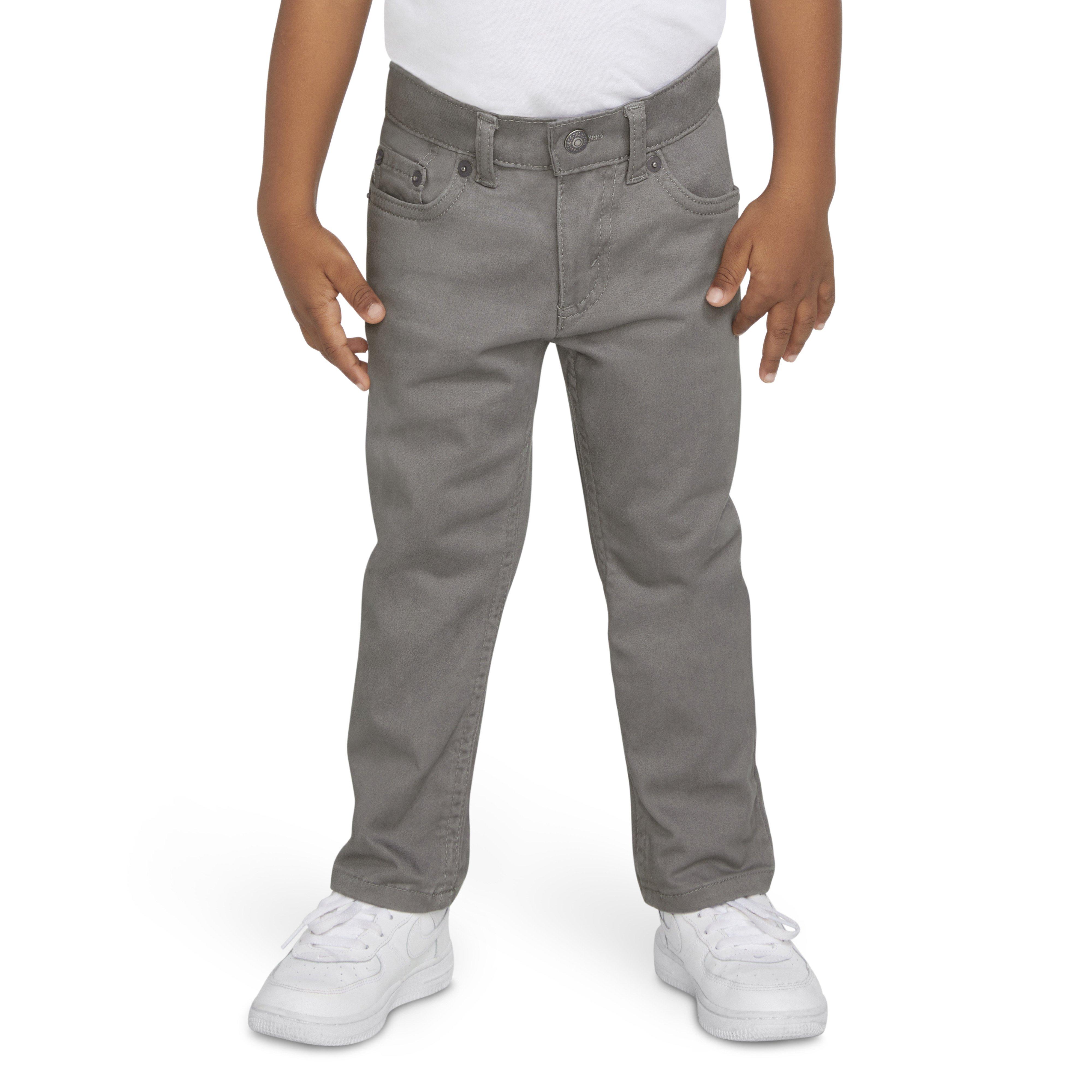 Levi's 511 Slim Fit Soft Brushed Toddler Boys' Grey Sueded Pants - GREY